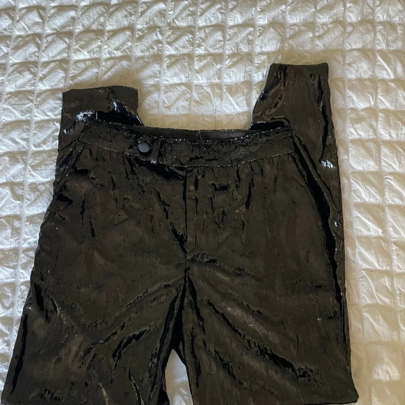 RtA Taja black fuzzy textured pants - Picture 4 of 12